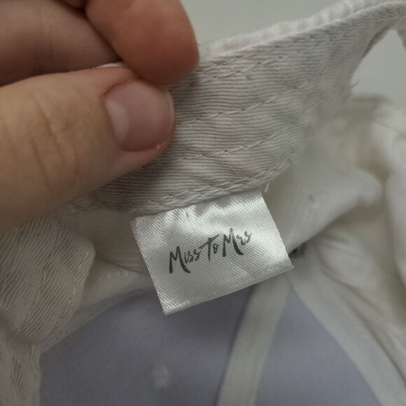 Bride Women's Snapback Hat White One Size Adjustable Embroidered Vented Holes - Picture 9 of 10